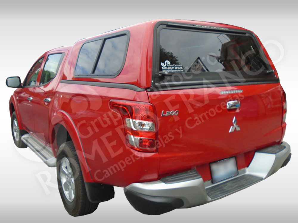 CAMPER PARA MITSUBISHI L200 DOBLE CABINA CON VENTANAS